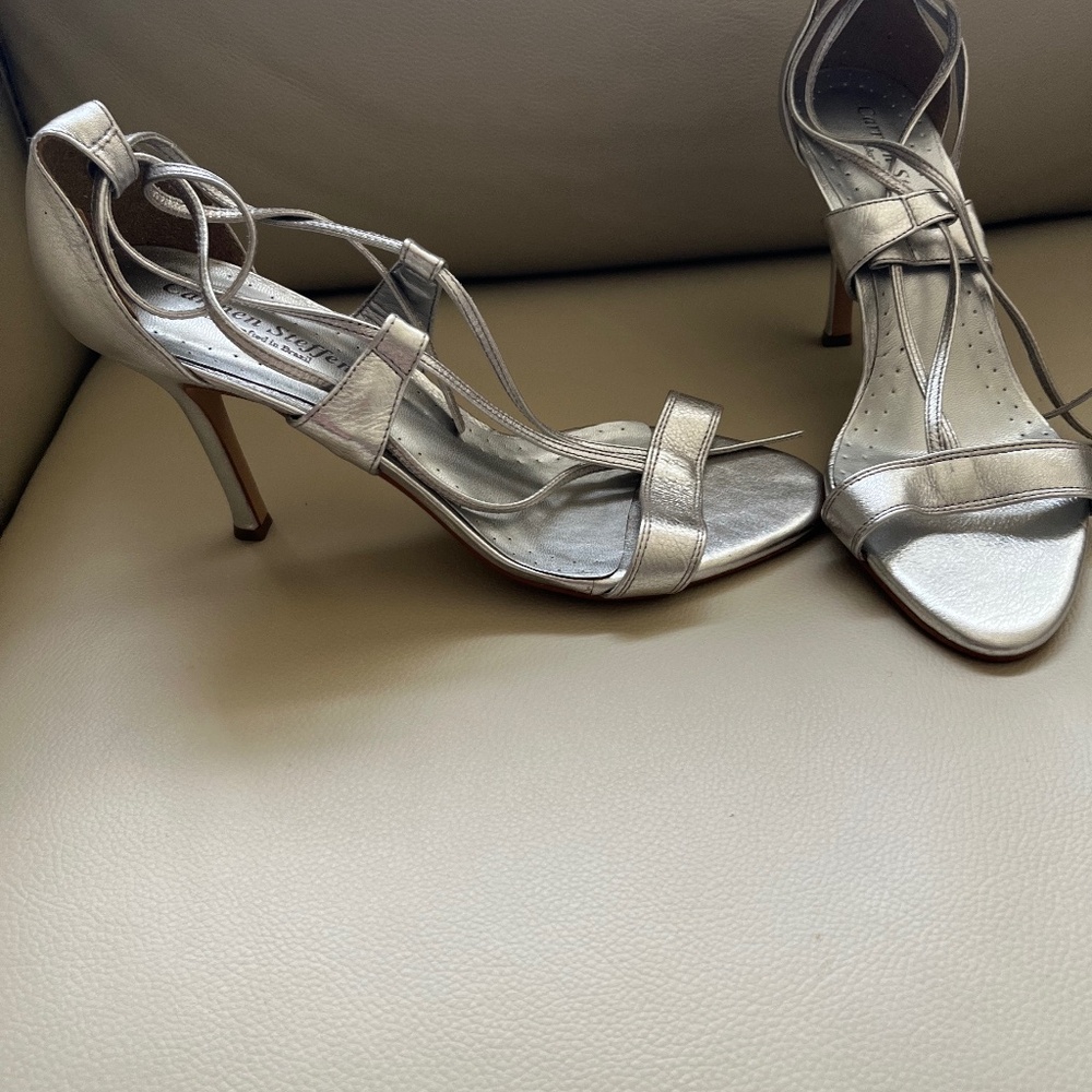 Brand New Carmen Steffens Leather Lace up Sandals